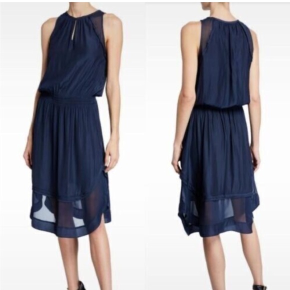 Ramy Brook Blue Satin Quinn Dress Sleeveless Size Small - Picture 14 of 14